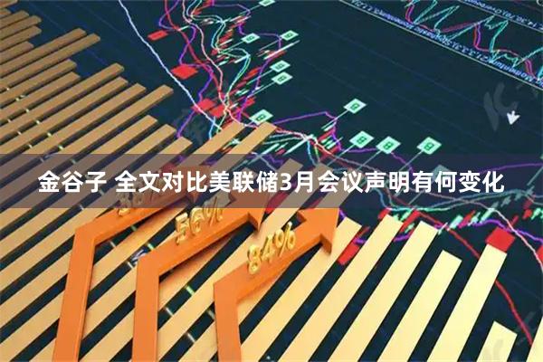 金谷子 全文对比美联储3月会议声明有何变化